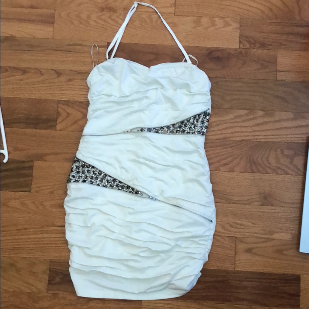Forever 21 strapless halter dress
